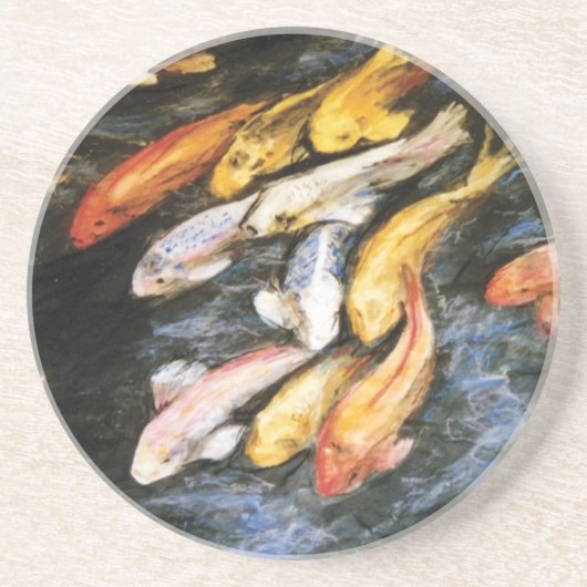 Koi Fish Art Pond Untersetzer (Vorne)