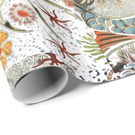 Koi Fish Art , Wrapping Paper Geschenkpapier (Rolleneckpunkt)