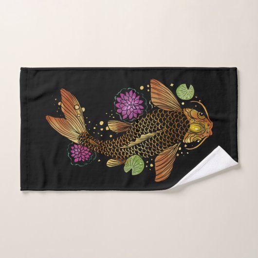 Koi Fish Badhandtuch Set (Handtuch)