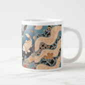 Koi Fish Batik Kunst, Tasse (Rechts)