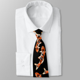 Koi Fish Black Krawatte