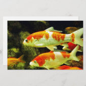 koi Fish Briefpapier (Vorne/Hinten)