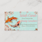 Koi Fish Business Card Visitenkarte (Vorderseite)