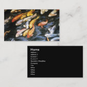 Koi Fish Business Cards Visitenkarte (Vorne/Hinten)