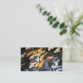 Koi Fish Business Cards Visitenkarte (Stehend Vorderseite)