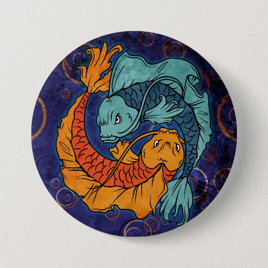 Koi Fish Button (Vorderseite)
