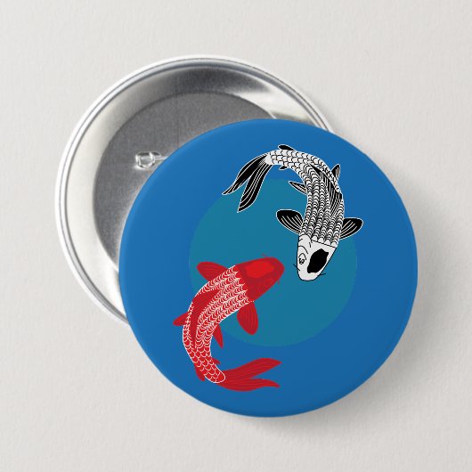 Koi Fish Button (Vorne & Hinten)