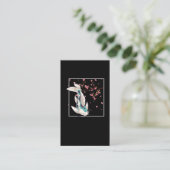 Koi Fish Cherry Blossom Japanischer Karpfenanbau Visitenkarte (Stehend Vorderseite)