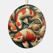 Koi Fish Christmas Keramik Ornament (Links)