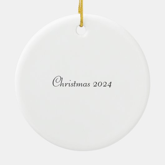 Koi Fish Christmas Keramik Ornament (Hinten)