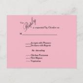 Koi FIsh Custom RSVP Card Einladungspostkarte (Rückseite)