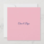 Koi Fish Custom Wedding Einladung (Rückseite)