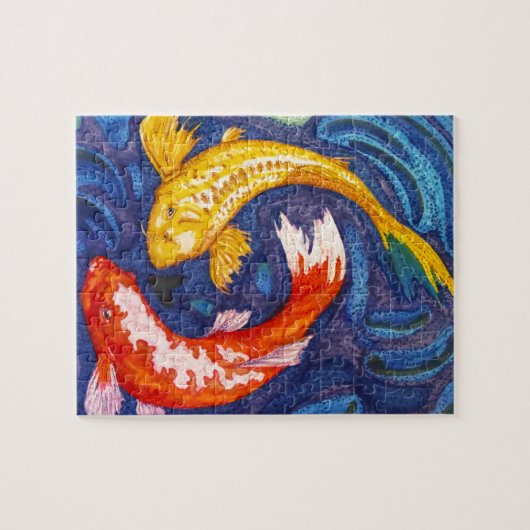 Koi Fish Design Puzzle (Horizontal)