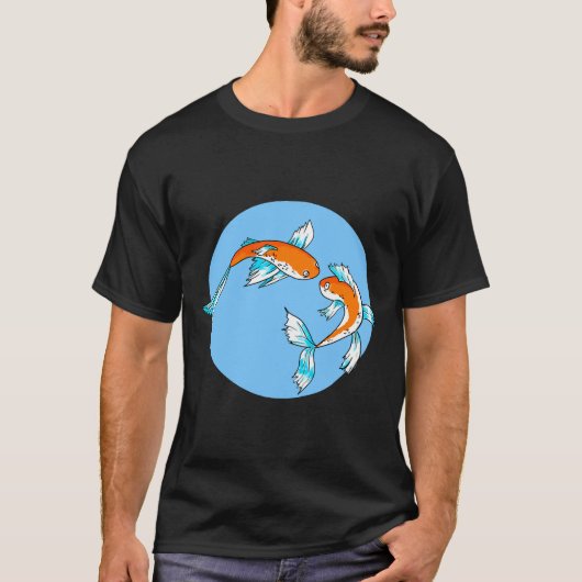 Koi Fish Digital Art T-Shirt (Vorderseite)
