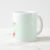 Koi Fish Dream Quote Art Print – "Follow Your Drea Jumbo-Tasse (Vorderseite Rechts)