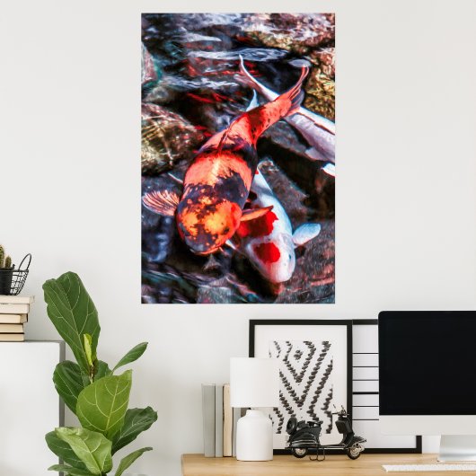 KOI FISH DUET POSTER (Heimbüro)