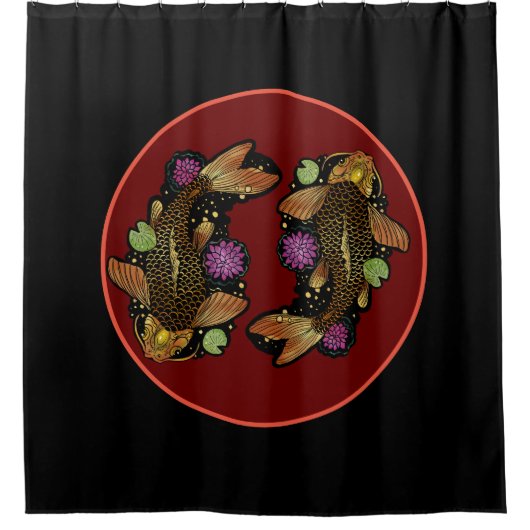 Koi Fish Duschvorhang (Vorderseite)