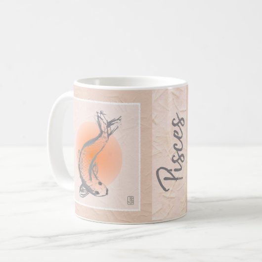 Koi Fish Fisces Tasse (Vorderseite Links)