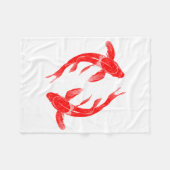 Koi Fish Fleecedecke (Vorderseite (Horizontal))