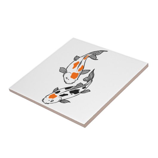 Koi Fish Fliese (Seite)