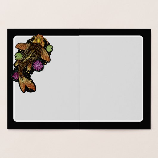 Koi Fish Folienkarte (Innenseite)