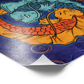 Koi Fish Fotodruck (Ecke)
