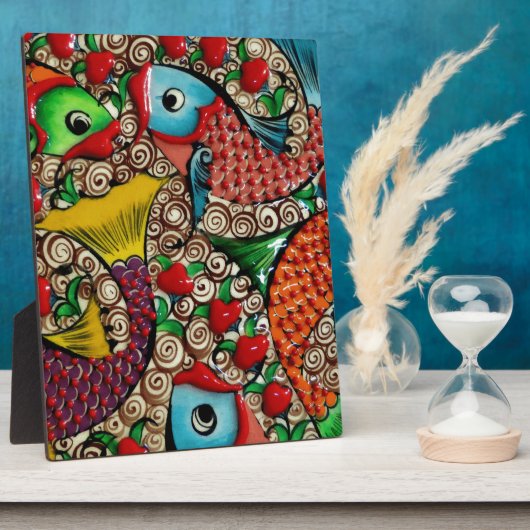 Koi Fish Fotoplatte (Seite)