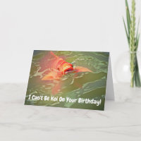 Koi Fish Funny Geburtstagskarte