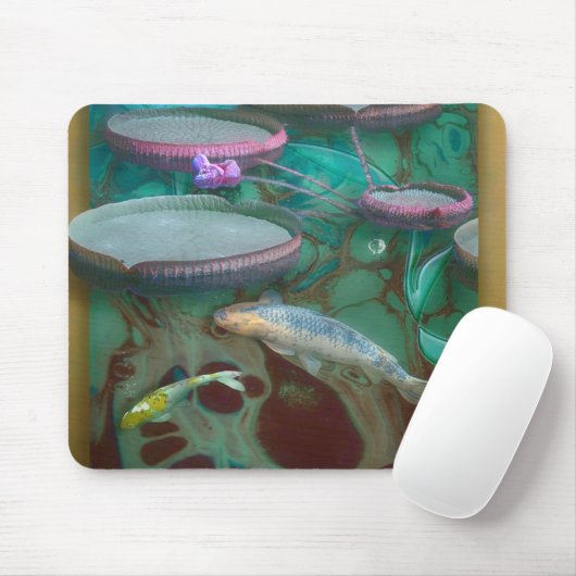 Koi Fish GEBOREN von DRAGONFLY #3 Mousepad (Mit Mouse)