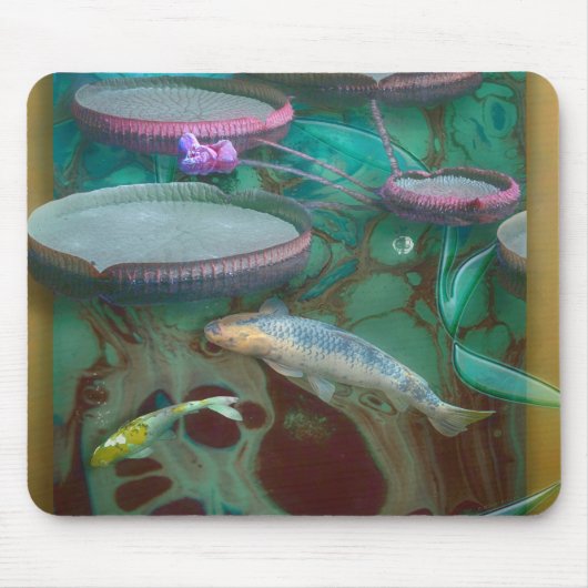Koi Fish GEBOREN von DRAGONFLY #3 Mousepad (Vorne)