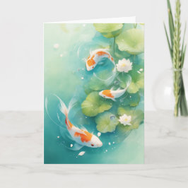 Koi Fish Gentle Symphony Karte