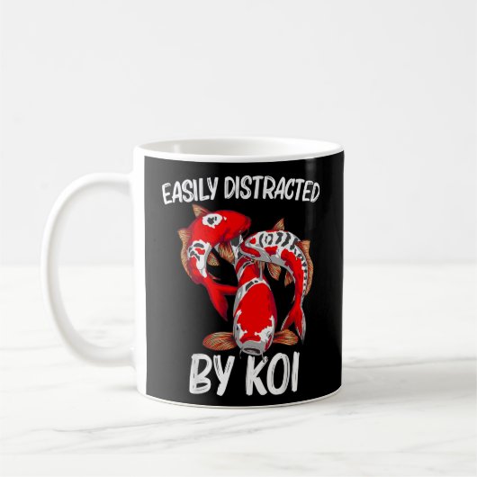 Koi Fish Geschenk für Männer Frauen Japan Koi Carp Kaffeetasse (Links)