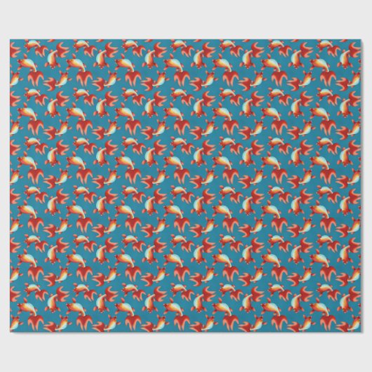 Koi Fish Geschenkpapier (Flach)