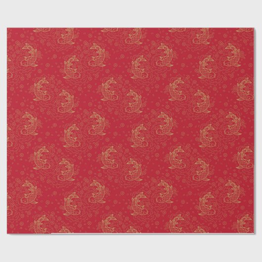 Koi Fish Geschenkpapier (Flach)