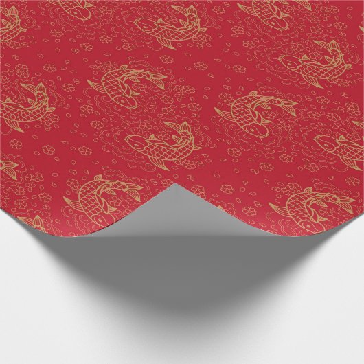 Koi Fish Geschenkpapier (Ecke)