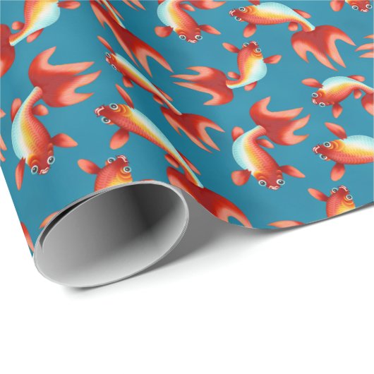 Koi Fish Geschenkpapier (Rolleneckpunkt)