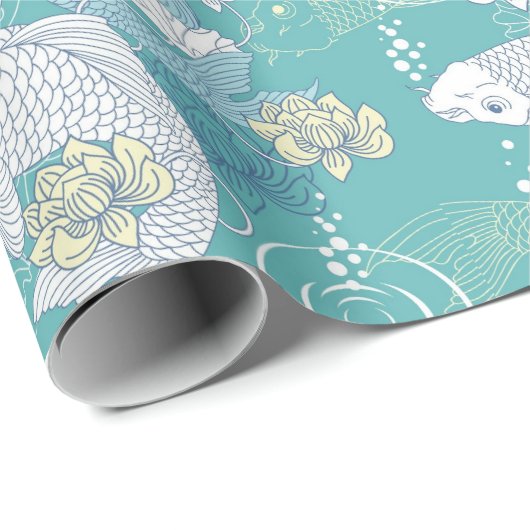 Koi Fish Geschenkpapier (Rolleneckpunkt)