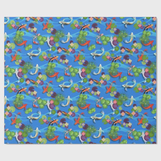 Koi Fish Geschenkpapier (Flach)