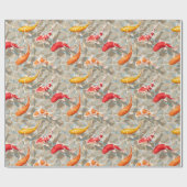 Koi Fish Geschenkpapier (Flach)