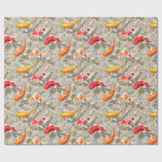 Koi Fish Geschenkpapier (Flach)