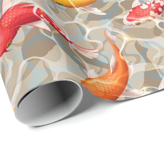 Koi Fish Geschenkpapier (Rolleneckpunkt)
