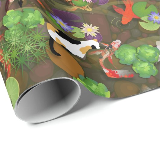 Koi Fish Geschenkpapier (Rolleneckpunkt)