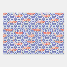Koi Fish Geschenkpapier Set