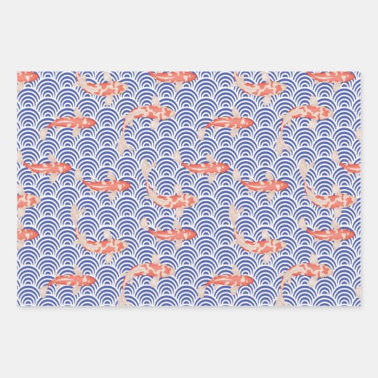 Koi Fish Geschenkpapier Set (Vorderseite)