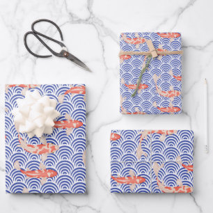 Koi Fish Geschenkpapier Set