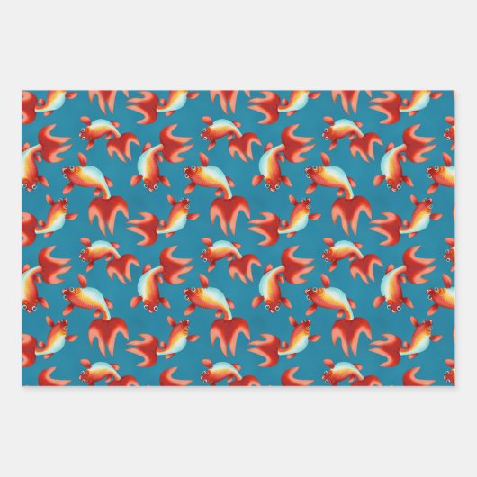 Koi Fish Geschenkpapier Set (Vorderseite 3)