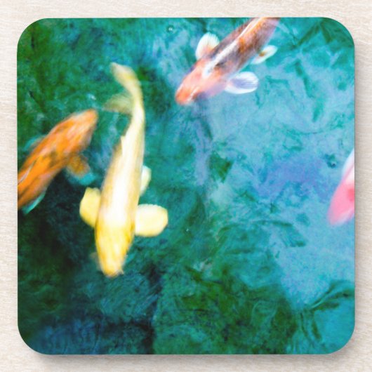 Koi Fish Getränkeuntersetzer (Vorderseite)