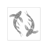 Koi Fish Gummistempel (Prägung)