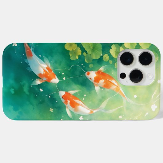 Koi Fish Harmonie im Teich Case-Mate iPhone Hülle (Rückseite (Horizontal))