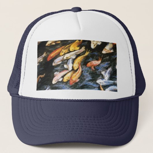 Koi Fish Hat Truckerkappe (Vorderseite)